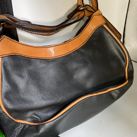 Pocketbook I think it’s real leather brown & copper colors 7” x 11” - Picture 2 of 3